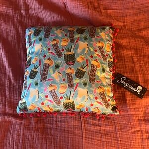 Sourpuss Tiki Throw Pillow